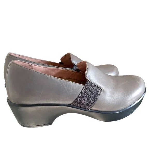 Loafer Dansko Gray Womens Dansko Larisa In Pewter Metallic – Lucky